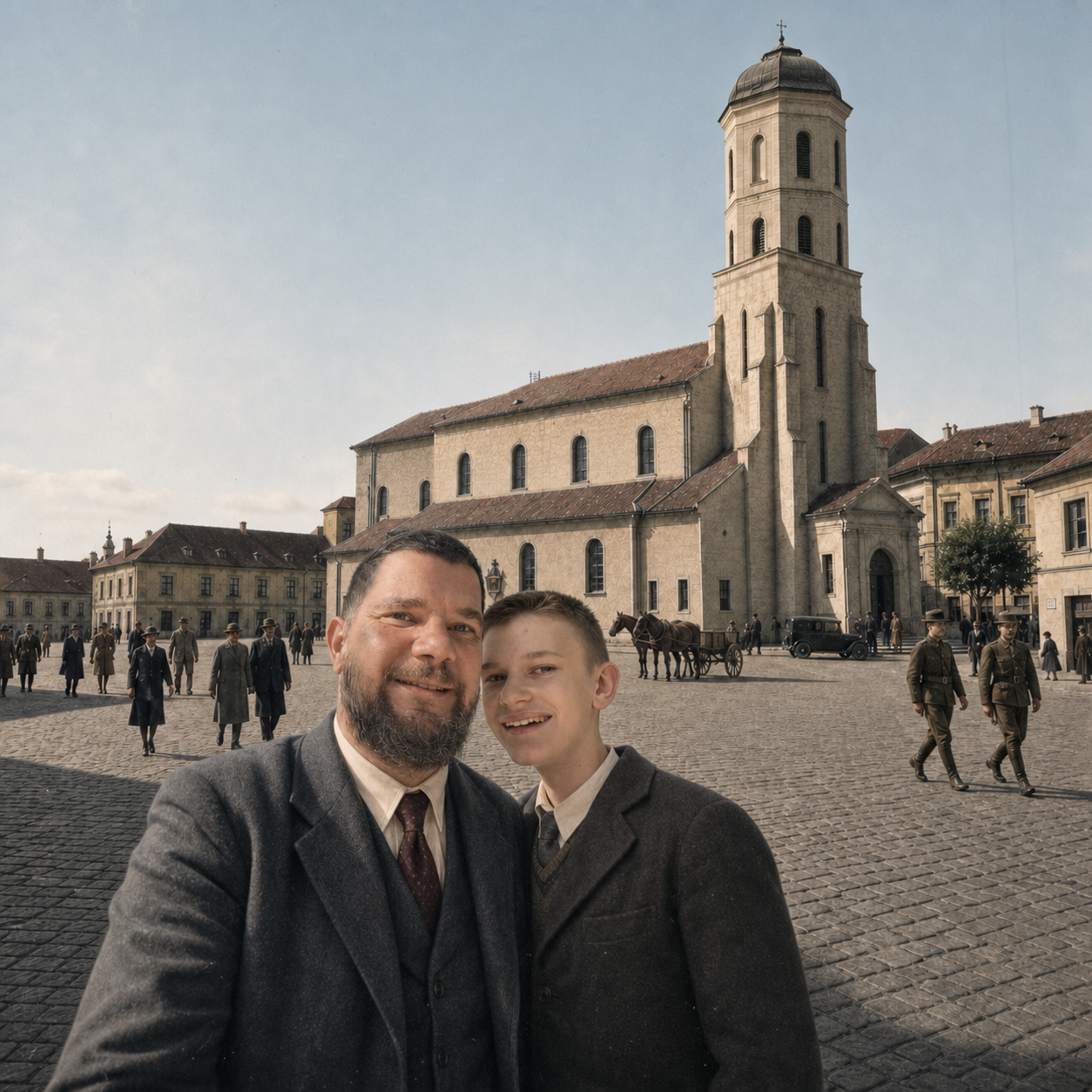 A templom, amelyből csak a torony maradt – illusztratív AI-rekonstrukció